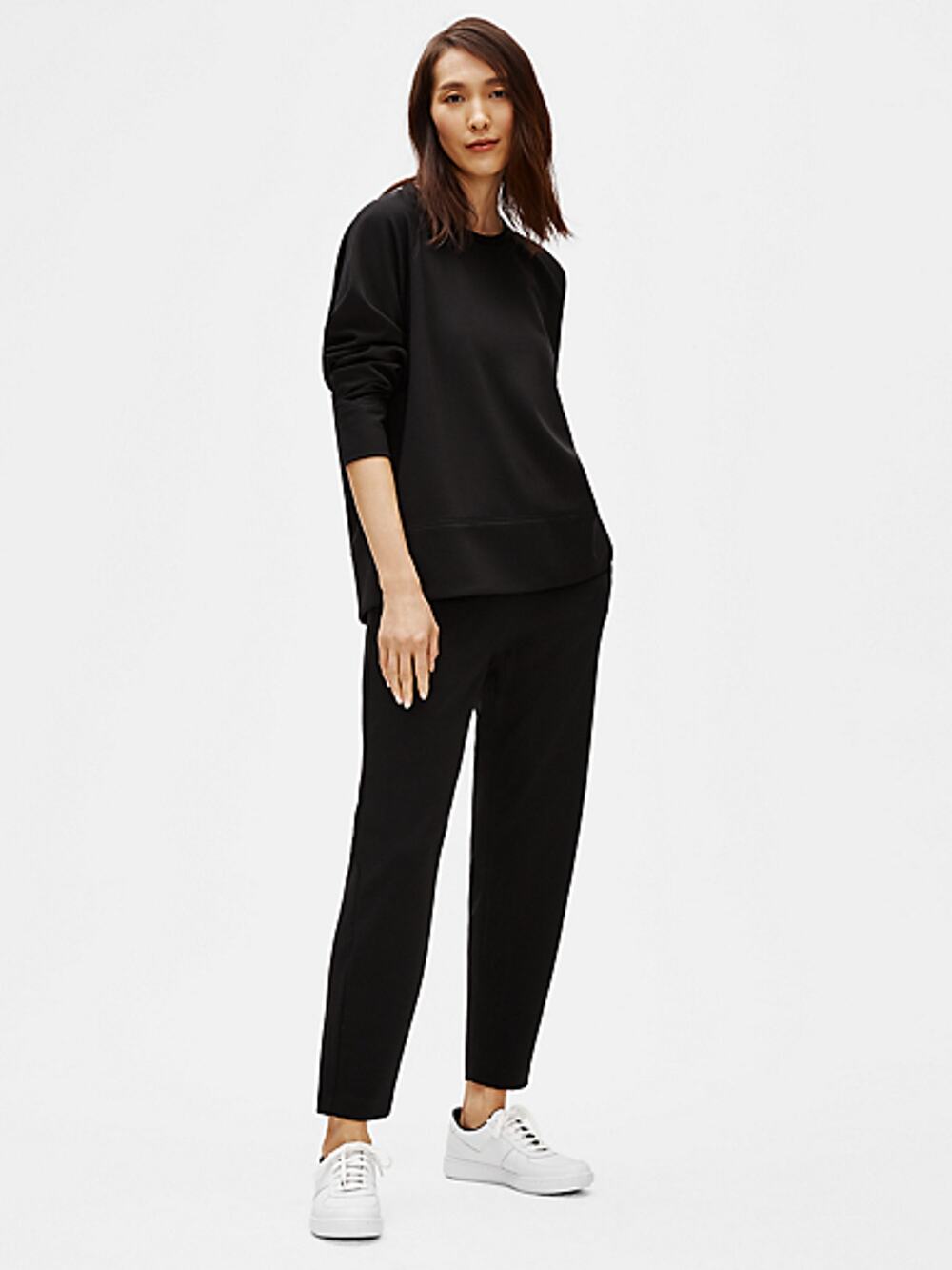 Eileen Fisher Tencel Pants M NWOT Capsule Travel Lagenlook Joggers Tapered